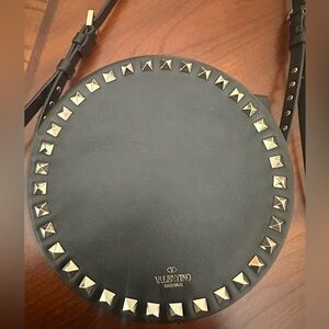 Valentino Black Crossbody Bag with Silver Studs